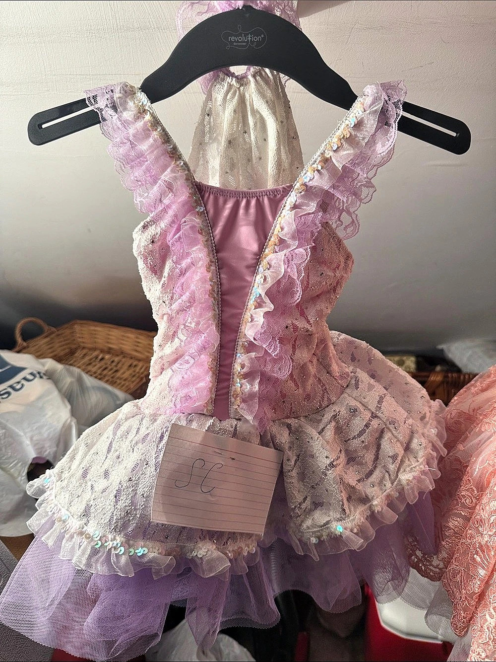 Revolution Style 532 Girls Size 5C Pink & Purple Theater Costume Like New
